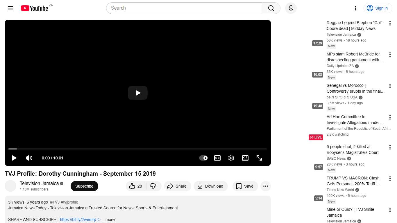 TVJ Profile: Dorothy Cunningham - September 15 2019 - YouTube